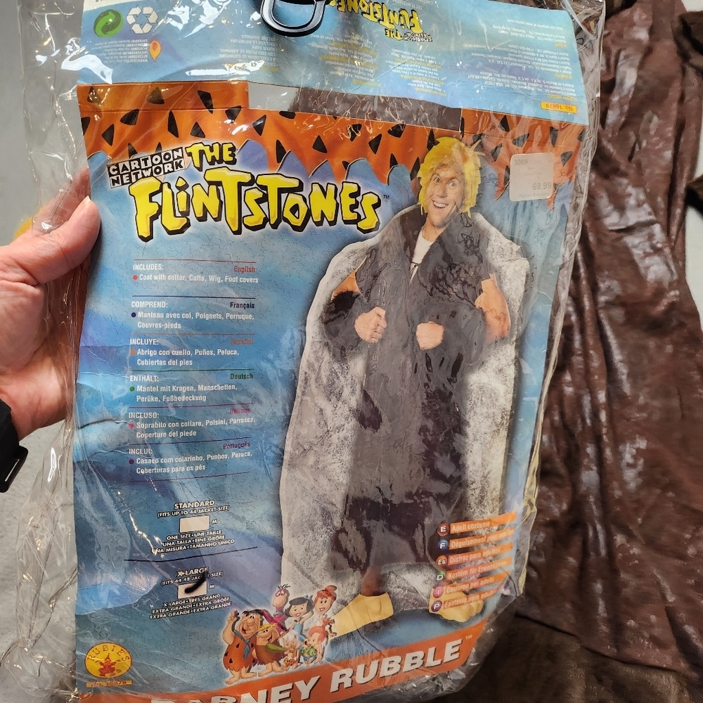 Barney Rubble / Flintstones cave man costume for Halloween Size XL - Picture 11 of 11